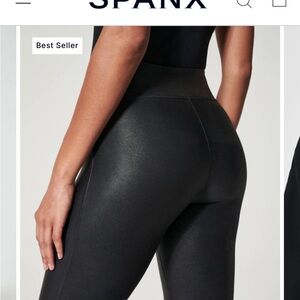 Spanx faux leather leggings